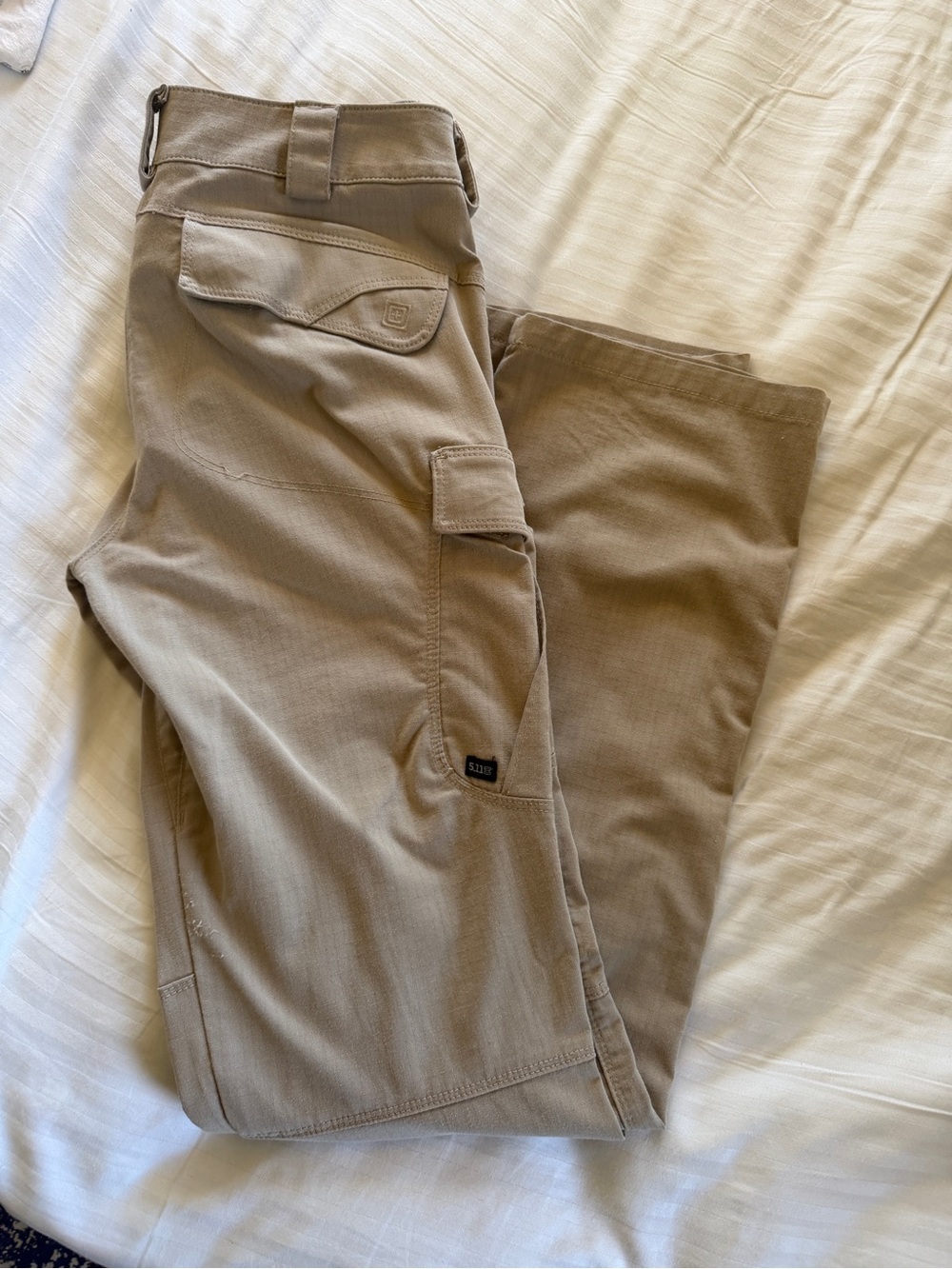 5.11 Tactical Women's Boot Cut Cargo Pants in Tan